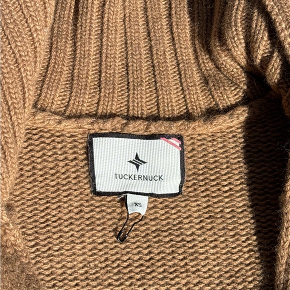 Tuckernuck Georgina Wool & Cashmere ETC V-Neck Tan Sweater - Picture 5 of 7